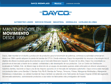 Tablet Screenshot of dayco.com.mx